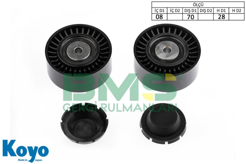 BMS 437 GERGİ RULMANI (8X70X28)JEEP DODGE;CHRYSLER SEBRİNG;AUDI-A4 2.0TDI