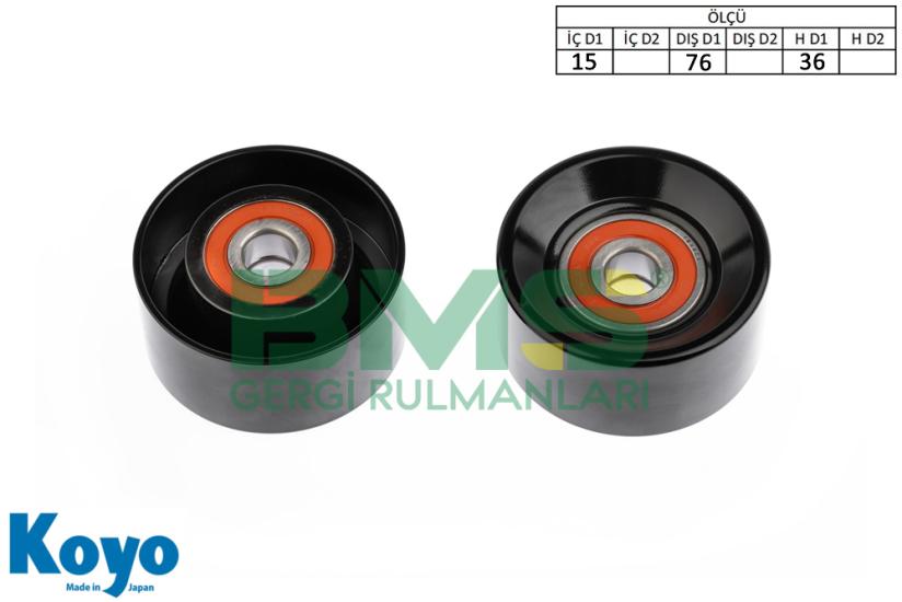 BMS 454 GERGİ RULMANI (15X76X36) HYUNDAİ H-100