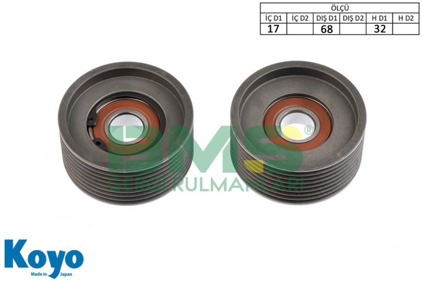 BMS 456 GERGİ RULMANI (17X68X32) İŞ MAKİNASU (8 KANAL)