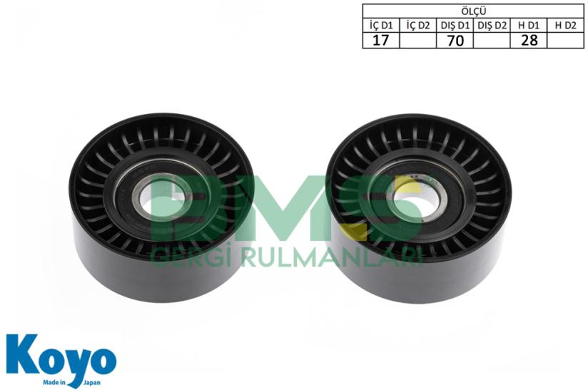 BMS 480 GERGİ RULMANI (17X70X28) MERCEDES; C SERISI-CLK-E SERISI-S SERISI-M SERISI-G SERISI-V SERISI-VITO-SPRINTER , DODGE; GRAND CHEROKEE II