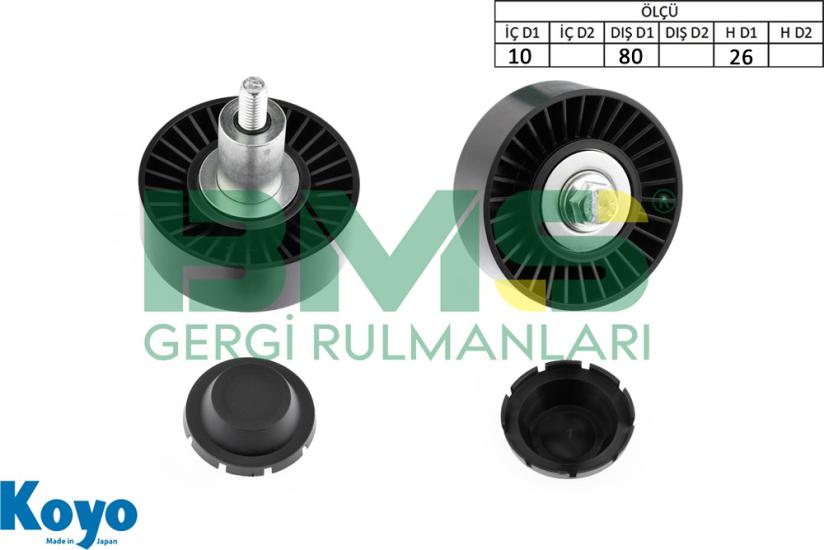 BMS 508 GERGİ RULMANI (10X80X26) RANGE ROVER III-IV-SPORT 2010-