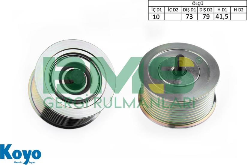 BMS 512 GERGİ RULMANI (10X73/79X41,5) SCANIA; F310-G280-G320-G340-G360-G370-G410-G500-L280-L360-P280-P410-P450-P500-R280-R320-R340-R360-R370-R410-R500-R520-R580-S280-S320-S340-S360-S370-S410-S500-S520