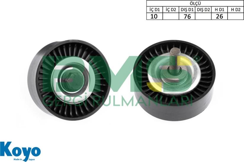 BMS 514 GERGİ RULMANI (10x76x26)AUDI; A1-A3,_x000D_
SEAT; ALTEA-IBIZA-LEON-TOLEDO_x000D_
SKODA; FABIA-OCTAVIA-RAPID-ROOMSTER-YETI_x000D_
VW;BEETLE-CADDY-GOLF-JETTA-POLO-TOURAN