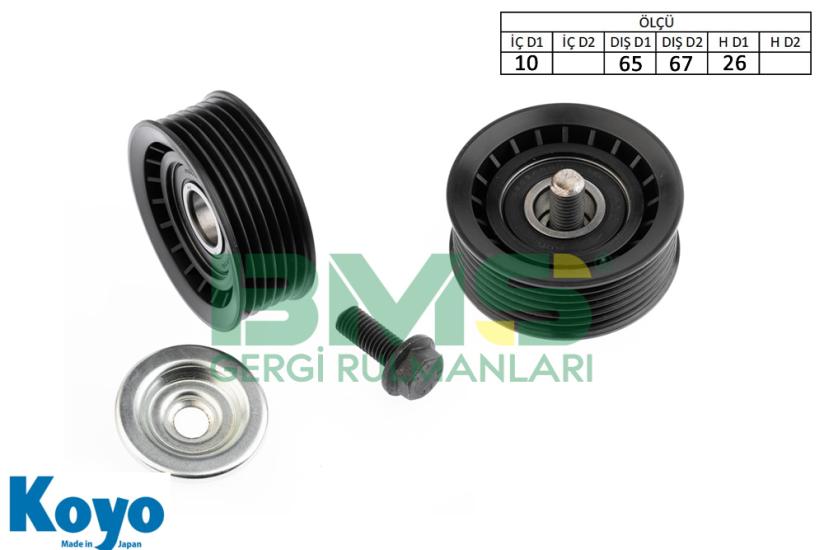 BMS 515 GERGİ RULMANI (10X65/67X26) FORD; MONDEO III-TRANSIT_x000D_
JAGUAR; X-TYPE
