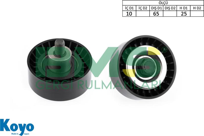 BMS 519 GERGİ RULMANI (10X65X25) FIAT;BRAVO II-STILO