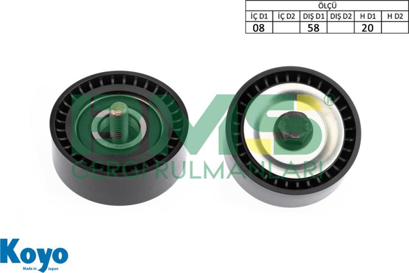 BMS 521 GERGİ RULMANI (08X58X20) AUDI; A1 SEAT;ALHAMBRA-IBIZA IV_x000D_
SKODA; FABIA II VW;BEETLE-CC B7-EOS-GOLF-JETTA-PASSAT-TIGUAN-TOURANT