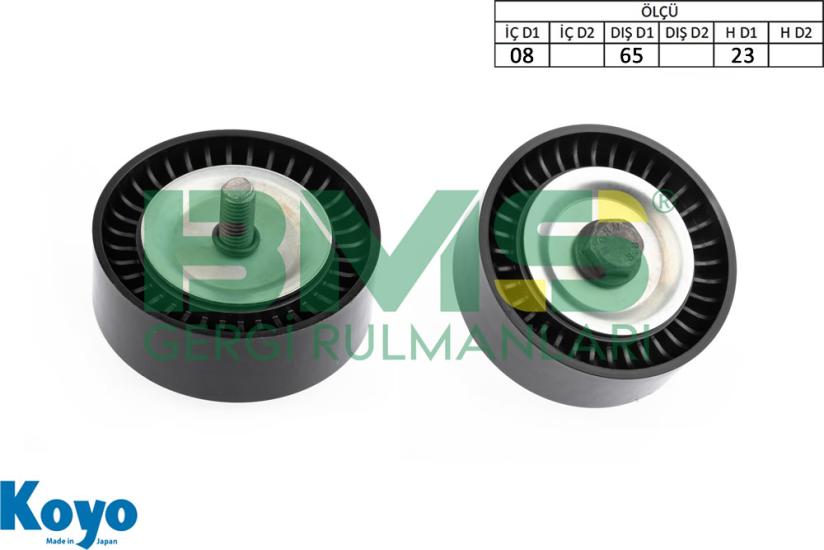 BMS 525 GERGİ RULMANI (08X65X23) MERCEDES-BENZ;SPRINTER,MITSUBISHI; COLT_x000D_
SMART;FORFOUR