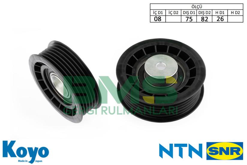 BMS 532 GERGİ RULMANI (08X75/82X26) OPEL ; ASTRA F-CORSA B-KADETT E-OMEGA A-SENATOR B-TIGRA