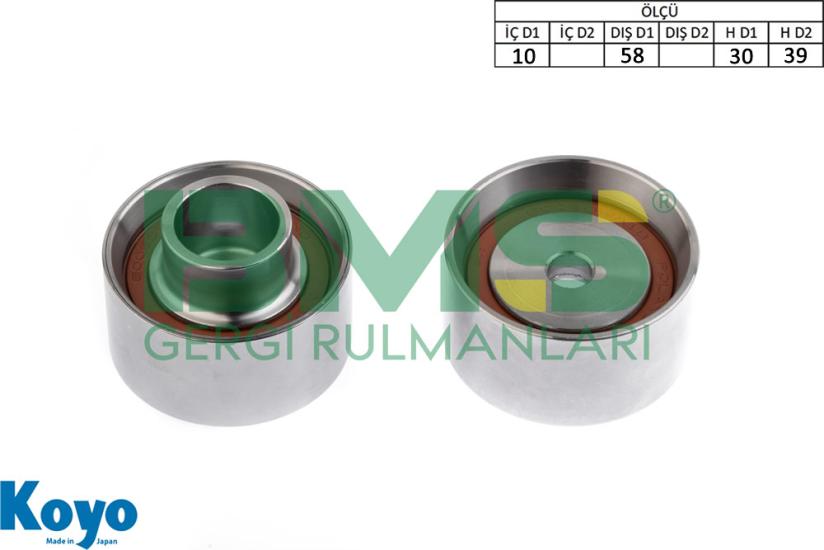BMS 535 GERGİ RULMANI (10X58X30/39) FORD;RANGER (ET) , MAZDA;BT-50 Pick-up ,