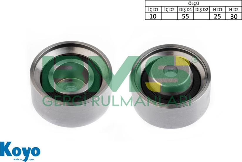 BMS 544 GERGİ RULMANI (10X55X25/30) HYUNDAI;ACCENT-COUPE-ELANTRA-GETZ-MATRIX , KIA;RIO II-CERATO I ,