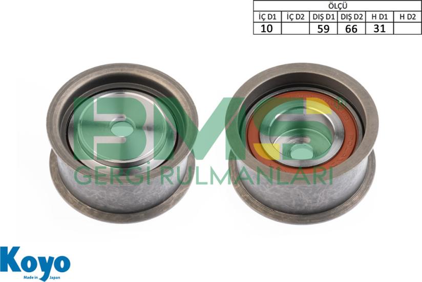 BMS 545 GERGİ RULMANI (10X59/66X31) AUDI;80 B4-A4 B5-A6 C4-A8 D2-CABRIOLET B3-COUPE B3 , SEAT; , SKODA; , VW; ,