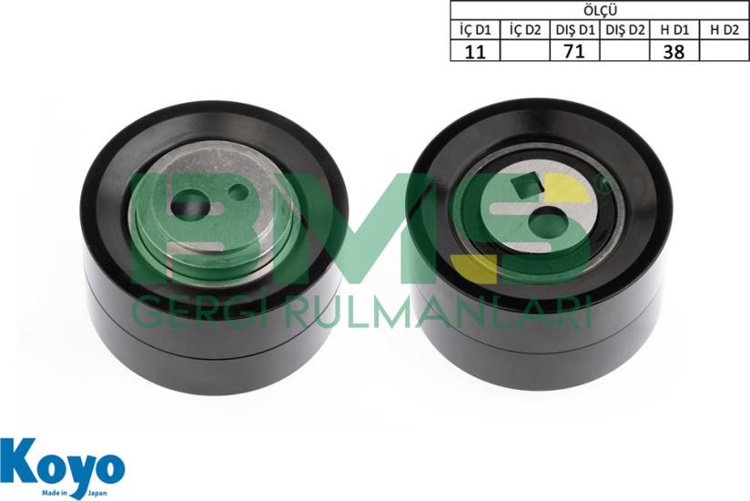 BMS 546 GERGİ RULMANI (11X71X38) PEUGEOT;BOXER , CITREON;JUMPER ,