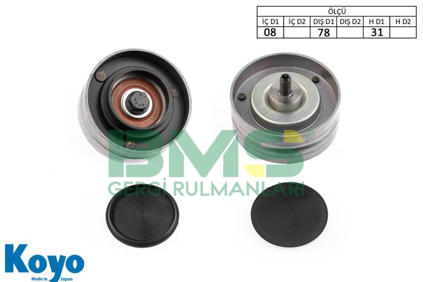 BMS 552 GERGİ RULMANI (08X78X31) AUDI;A8 D3 , SEAT; , SKODA; , VW;PHAETON ,