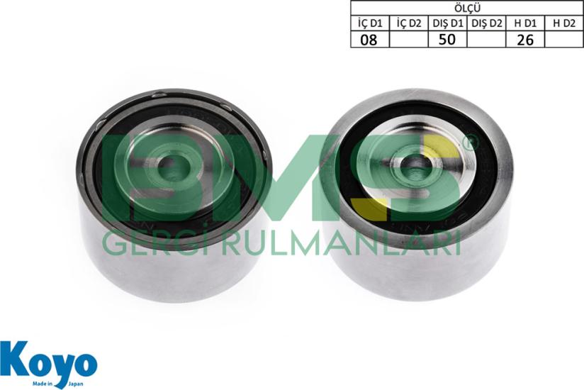 BMS 553 GERGİ RULMANI (08X50X26) PEUGEOT;BOXER , CITREON;JUMPER , FIAT;DUCATO ,