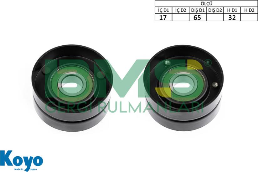BMS 554 GERGİ RULMANI (17X65X32) MERCEDES-BENZ ;G320-GL320-R280-R320-R350-S320 ,