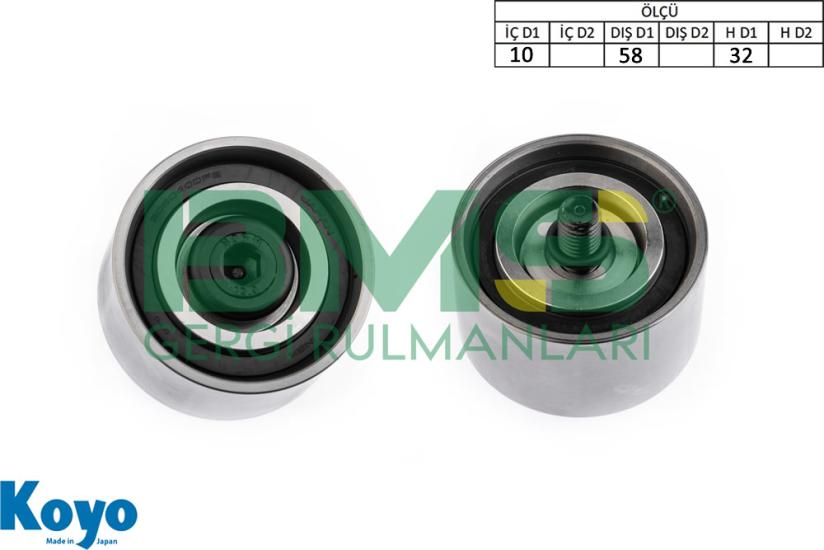 BMS 556 GERGİ RULMANI (10X58X32) HYUNDAI;ACCENT II-ELANTRA III-GETZ-GRANDEUR-HIGHWAY-MATRIX-SANTA FE-SONATA-TRAJET-TUCSON-İ30 , KIA;CARENS-CEED-CERATO-MAGENTİS-PRO CEED -SPORTAGE ,