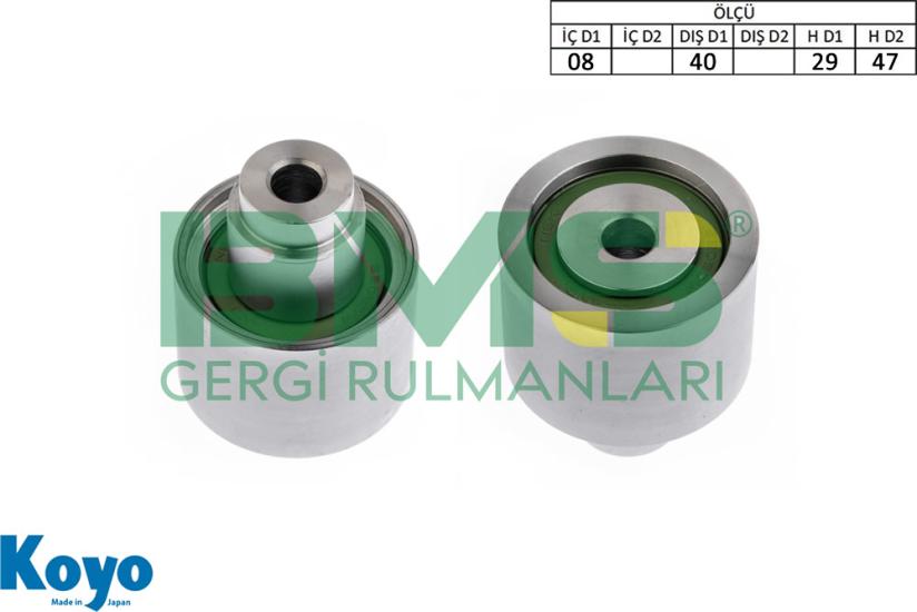 BMS 559 GERGİ RULMANI (08X40X29/47) AUDI;A1-A3-A4 B8-A4 B9-A5-A6 C7-Q2-Q3-Q5-TT , SEAT;TOLEDO-LEON-IBIZA , SKODA;YETİ-SUPERB-RAPID-OCTAVIA-KAROQ-FABIA , VW;AMAROK-ARTEON-CADDY-CRAFTER-GOLF-JETTA-PASSA