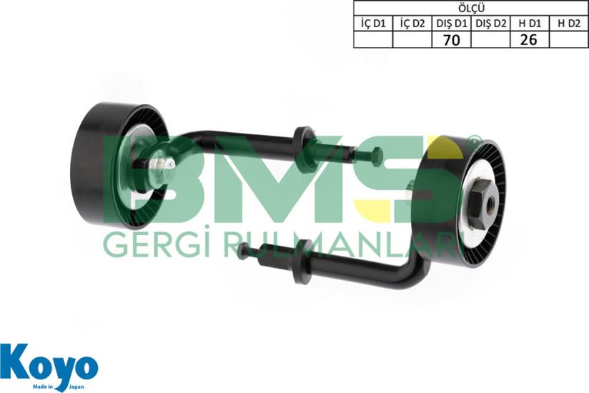 BMS 570 GERGİ RULMANI (70X26) BMW;E46-E91-E60-E61-E63-E64-E65-E66-E67-E83-E53 ,