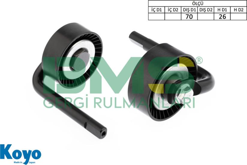 BMS 572 GERGİ RULMANI (70X26) BMW;E46 , MINI; ,