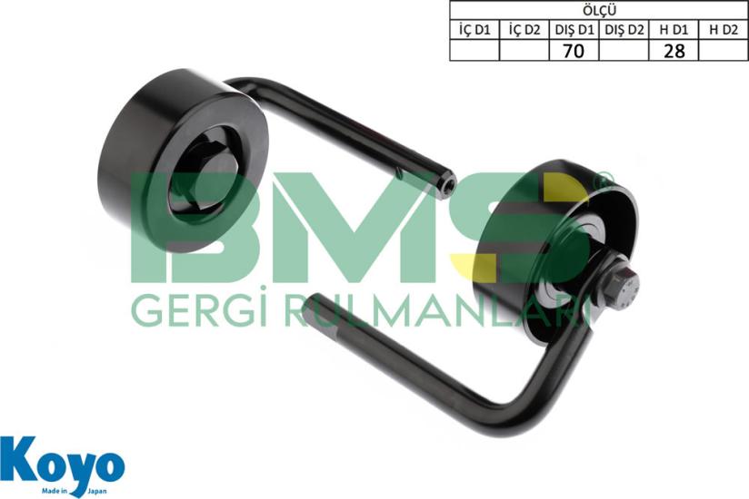 BMS 573 GERGİ RULMANI (70X28) BMW;E38-E39-E76 , MINI; , OPEL;OMEGA B ,