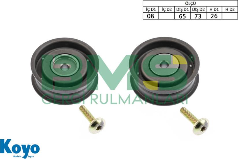 BMS 576 GERGİ RULMANI (08X65/73X26) OPEL;CORSA II-MERIVA ,