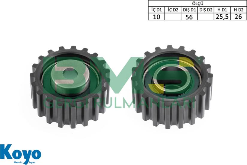 BMS 580 GERGİ RULMANI (10X56X25,5/26) FORD;ESCORT IV-FIESTA-MONDEO I-ORION-P100-SIERRA , MAZDA;121 III ,