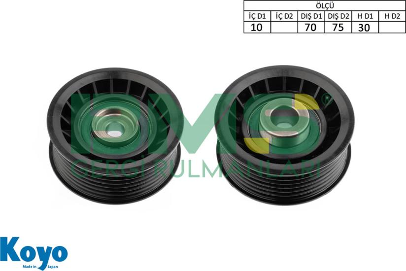 BMS 581 GERGİ RULMANI (10X70/75X30) HYUNDAI;EQUUS ,