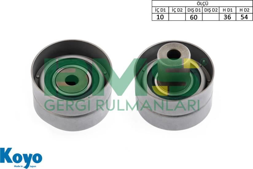 BMS 584 GERGİ RULMANI (10X60X36/54) NISSAN;LAUREL-PATROL ,