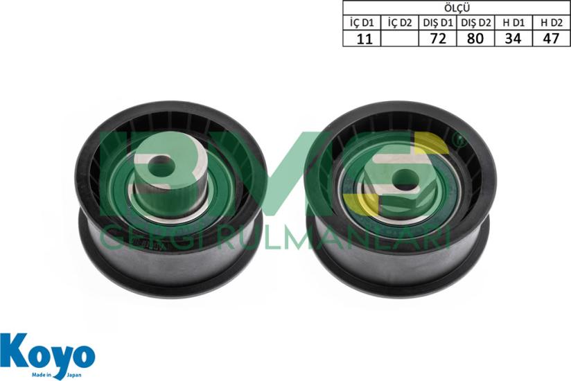 BMS 592 GERGİ RULMANI (11x72/80x34/47) CHYRSLER;E CLASS-LASER-LE BARON NEWYORKER-TOWN ,