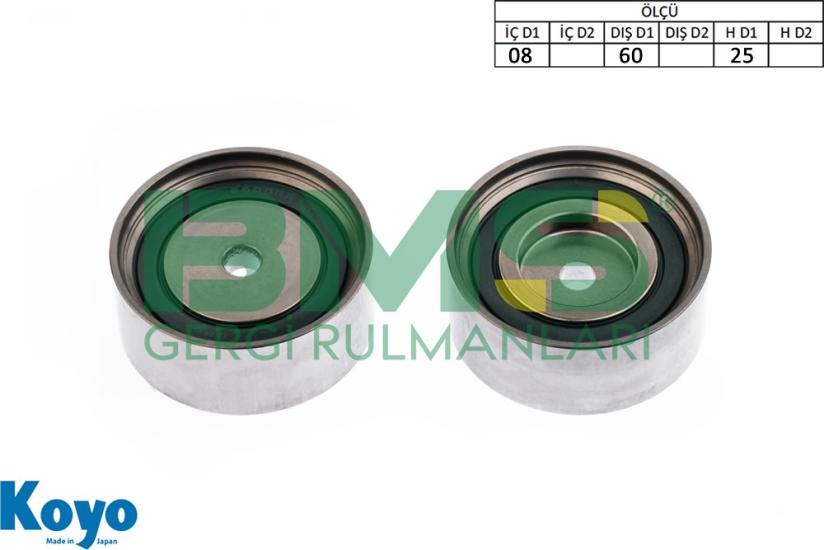BMS 594 GERGİ RULMANI (08x60x25) MITSUBISHI;MINICA ,