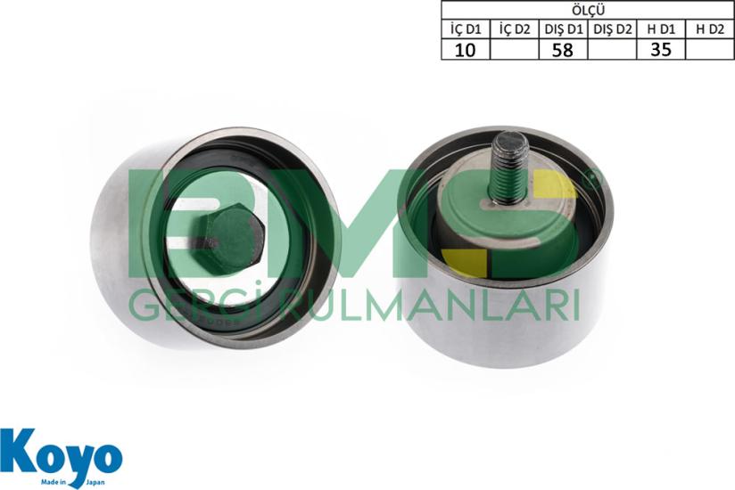 BMS 595 GERGİ RULMANI (10x58x35) CHYRSLER;CIRRUS-PT CRUISER-SEBRING-STRATUS-VOYAGER ,