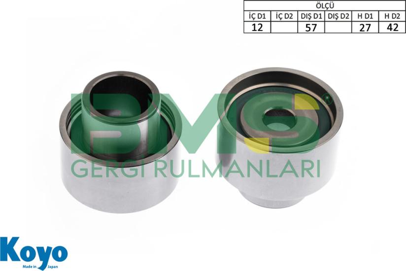BMS 596 GERGİ RULMANI (12x57x27/42) TOYOTA;COROLLA-CORONA-TERCEL-SUPRA  ,