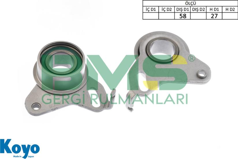 BMS 602 GERGİ RULMANI (58x27) MITSUBISHI;PAJERO MINI-TOPPO ,