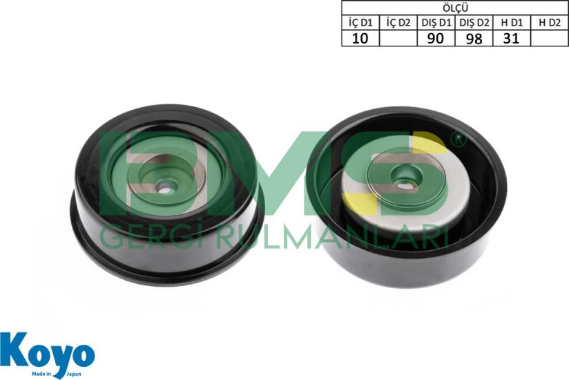 BMS 605 GERGİ RULMANI (10x90/98x31) HYUNDAI;EQUUS-GRANDEUR LANTRA-SANTA FE-STINANTAL ,