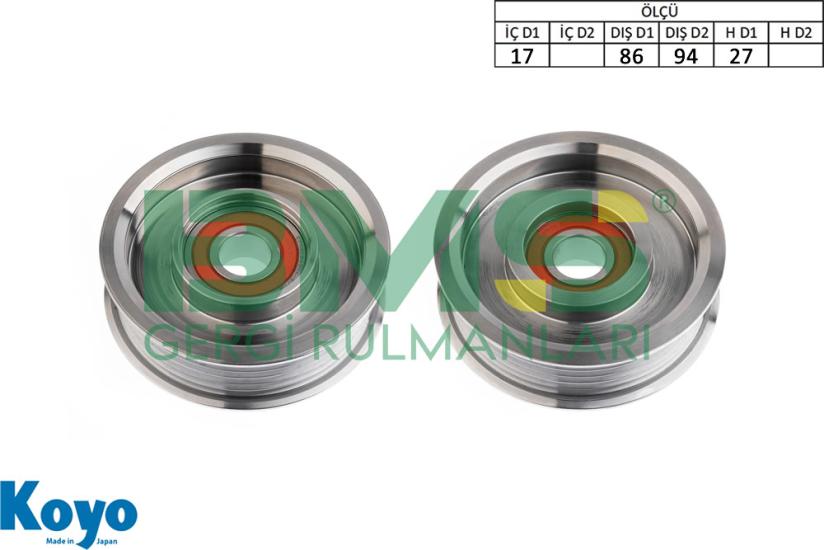 BMS 611 GERGİ RULMANI (17x86/94x27)