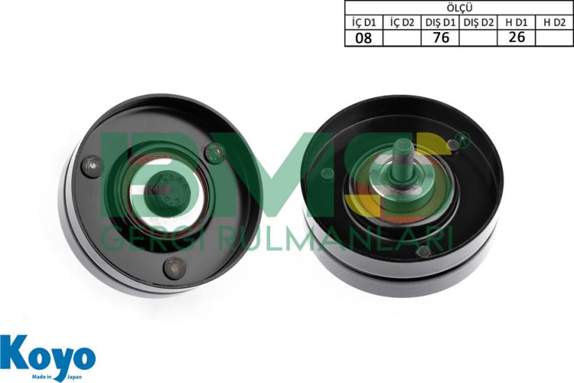 BMS 617 GERGİ RULMANI (08x76x26) VOLVO;S40-V40 ,
