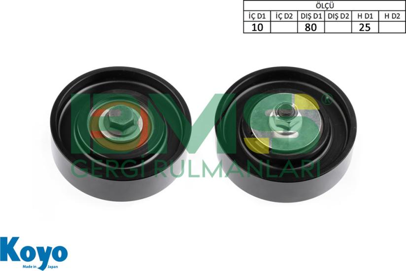 BMS 619 GERGİ RULMANI (10x80x25) TOYOTA;YARIS ,