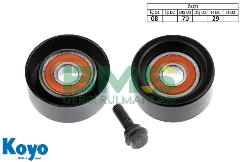 BMS 623 GERGİ RULMANI (08x70x29) HYUNDAI;GRANDEUR-SANTA FE-SONATA-ix35 , KIA;SPORTAGE-SORENTO-OPTIMA-MAGENTIS-CARENS III ,