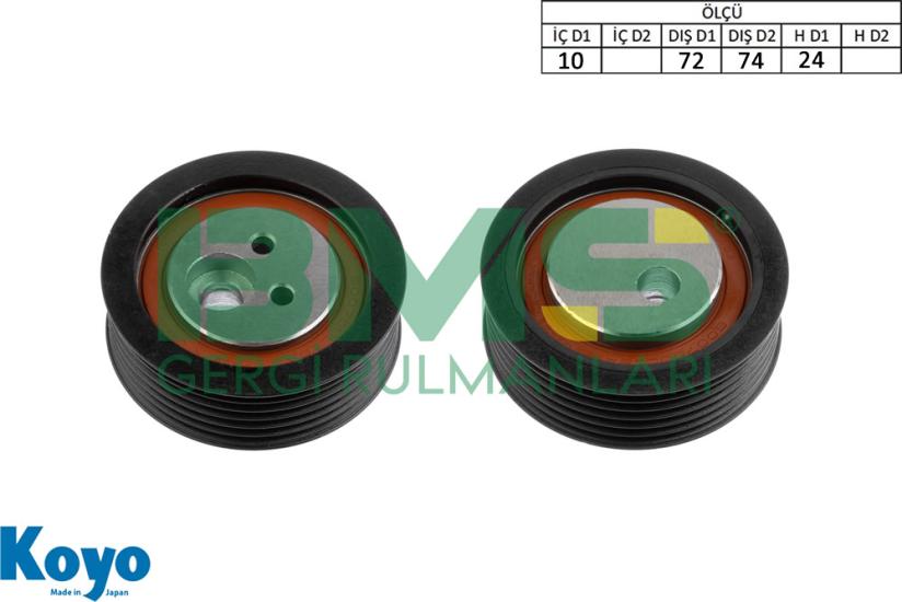 BMS 641 GERGİ RULMANI (10x72/74x24) RENAULT;ESCAPE-LAGUNA-SAFRANE , DACIA; ,