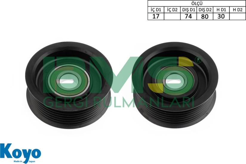 BMS 643 GERGİ RULMANI (17x74/80x30) HONDA;ACCORD-CIVIC ,