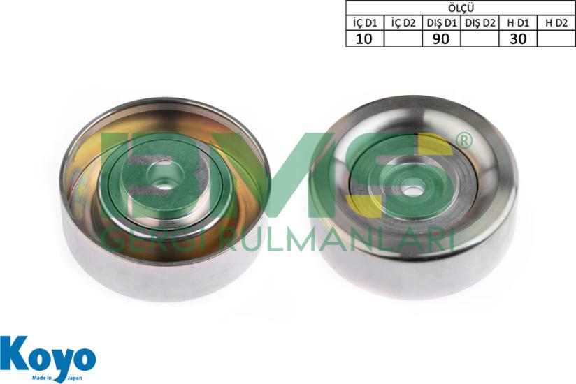 BMS 644 GERGİ RULMANI (10x90x30) MITSUBISHI;GALANT-GRANDIS-LANCER-OUTLANDER ,