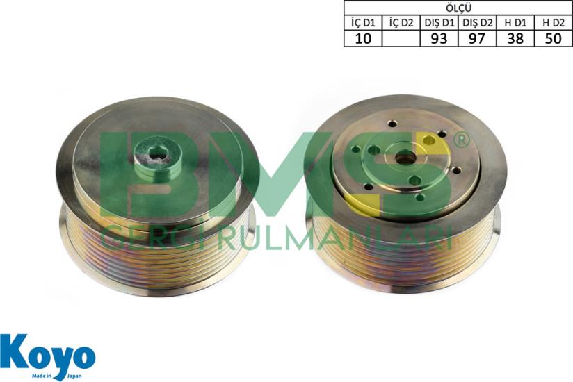 BMS 645 GERGİ RULMANI (10x93/97x38/50) MERCEDES-BENZ; ,