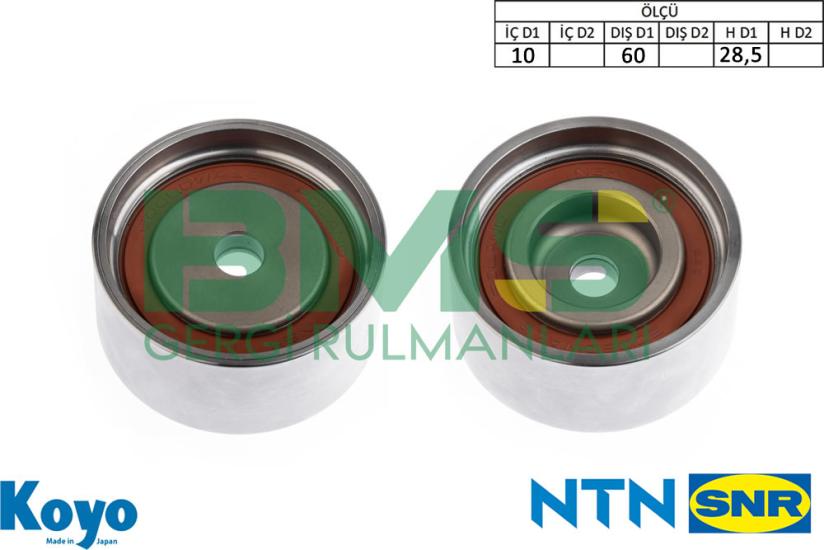 BMS 647 GERGİ RULMANI (10x60x28,5) FIAT; , MITSUBISHI;L200-PAJERO SPORT II ,