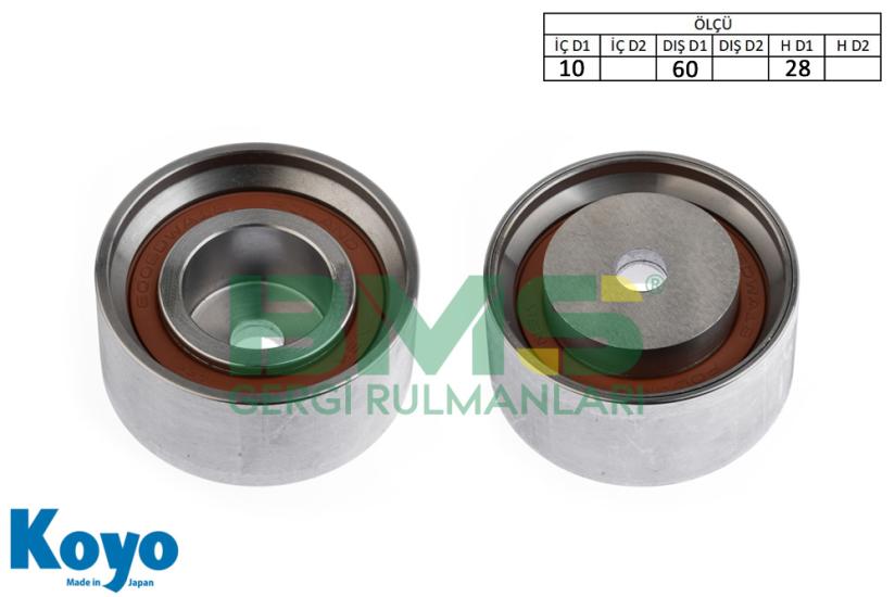 BMS 649 GERGİ RULMANI (10x60x28) HYUNDAI;COUPE-ELANTRA-HIGHWAY-LANTRA-MATRIX-TIBURON-TRAJET-TUCSON-i30 , KIA;SPORTAGE-PRO CEED-CERATO-CEED-CARENS ,