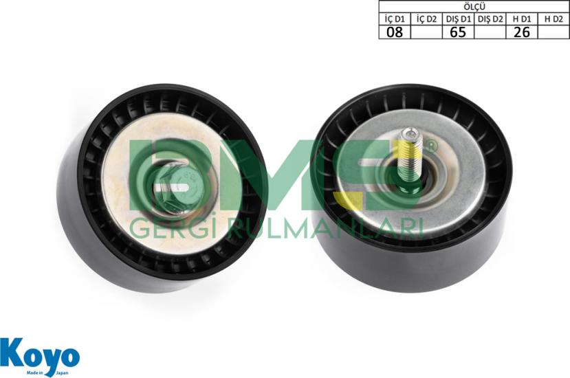 BMS 657 GERGİ RULMANI (08x65x26) MERCEDES-BENZ;C180-C200-C250-E200-E250-SLK200-SLK250 ,