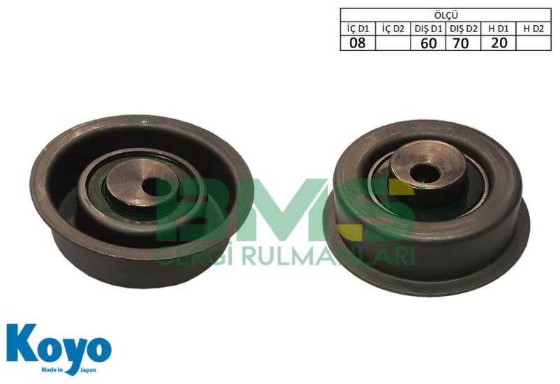 BMS 664 GERGİ RULMANI (08x60/70x20) MITSUBISHI; COLT II-CORDIA-GALANT-LANCER-SAPPORO-SPACE WAGON-TREDIA 1.6-1.8 78-90