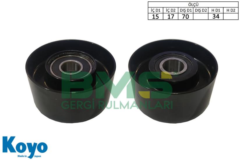 BMS 678 GERGİ RULMANI(15/17x70x34) RENAULT TRUCKS ; C380-C430-C440-C460-C480-C520-D380-D430-K380-K430-K440-K460-K480-K520-T380-T430-T440-T460-T480-T520 , VOLVO; B11R-FH16/550-FH16/540-FM420