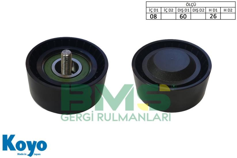 BMS 708 GERGİ RULMANI (08x60x26) BMW; 114d-116d-118d-120d-125d-218d-220d-225d-316d-318d-320d-325d-330d-335d-420d-425d-430d-435d-518d-520d-525d-530d-535d-640d-730d-740d-X1-X3-X4-X5-X6