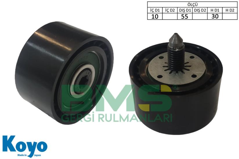 BMS 725 GERGİ RULMANI (10x55x30) CITROEN; BERLINGO-C ELYSEE-C3 II-C4 CACTUS-C5-GRAND C4-JUMPY III-SPACETOURER,DS;DS 3-DS 4 II-DS 7FORD; ECOSPORT-FOCUS IV-KUGA III-PUMA-TOURNEO CONNECT-TOURNEO COURIER,