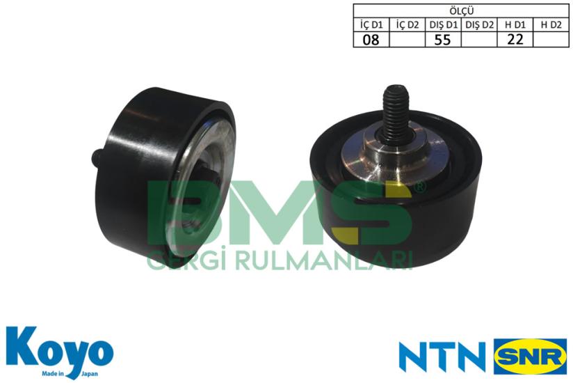 BMS 768 GERGİ RULMANI (08X55X22) MINI; COOPER D- COOPER SD- ONE D- CLUBMAN- COUNTRYMAN- CABRIO- COUPE- PACEMAN- ROADSTER ,TOYOTA; AURIS-AVENSIS-RAV 4 IV- VERSO